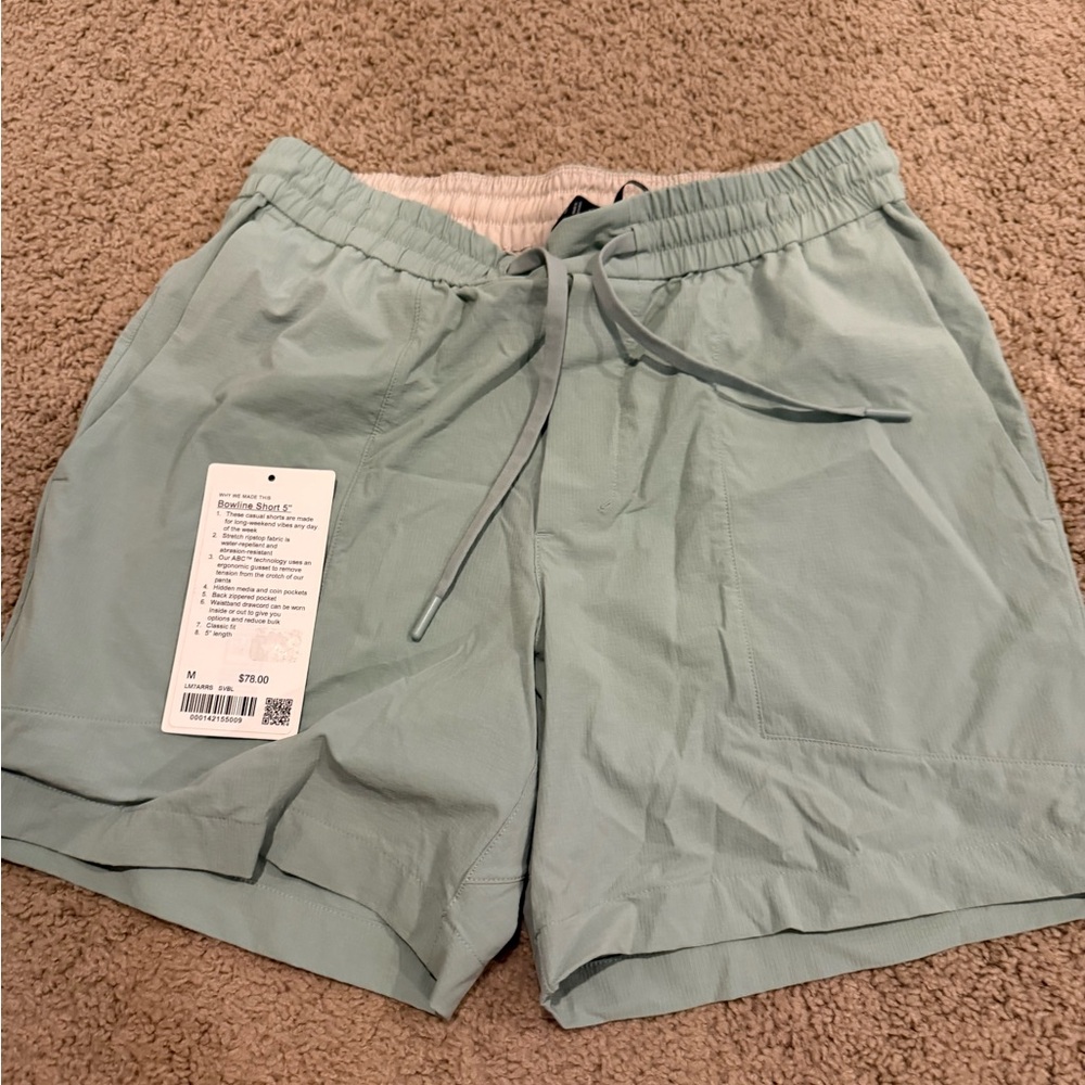 lululemon athletica Light Green Men's Shorts bowline